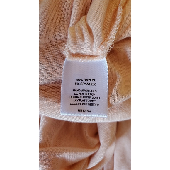 Signature Studio Soft Peach Casual Vneck XL - Picture 5 of 6